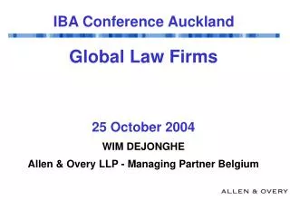 IBA Conference Auckland