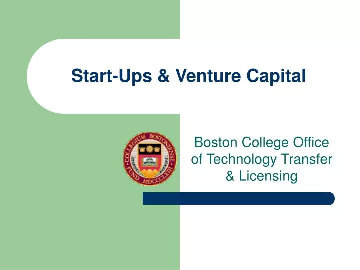 start ups venture capital