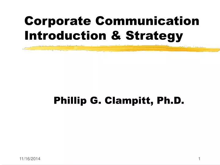 corporate communication introduction strategy