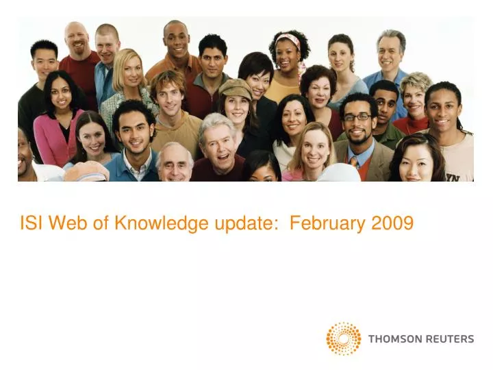 isi web of knowledge update february 2009