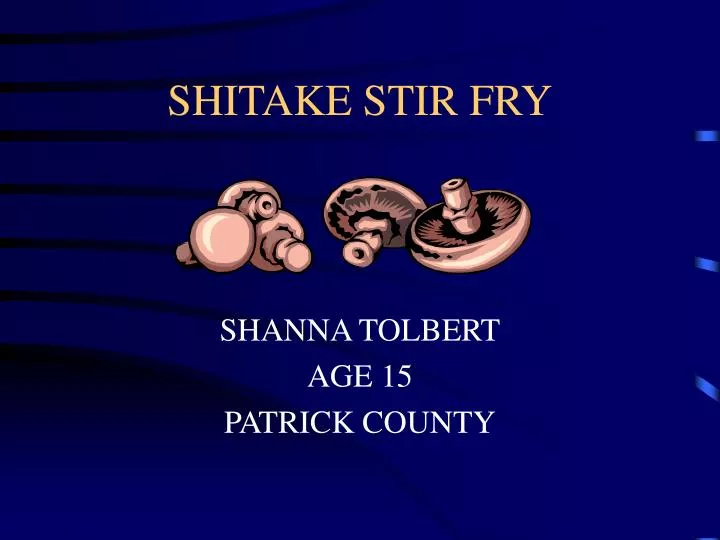 shitake stir fry