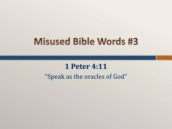 misused bible words 3