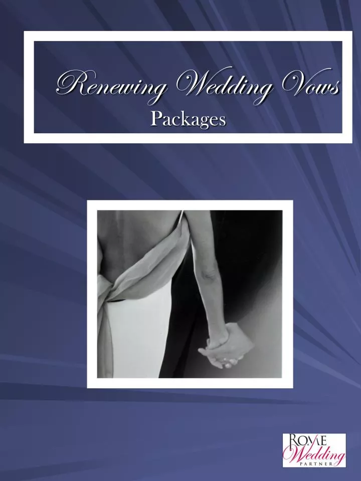 renewing wedding vows packages