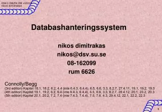 databashanteringssystem