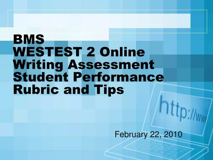 bms westest 2 online writing assessment student performance rubric and tips