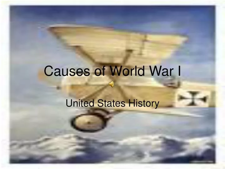 causes of world war i