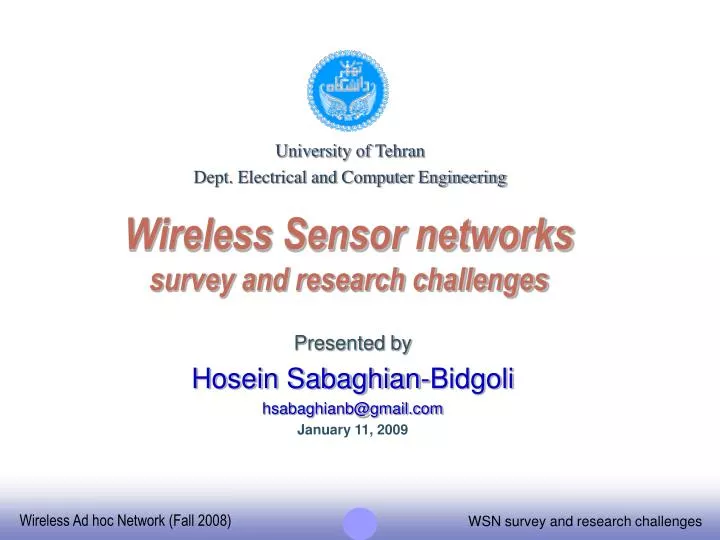 wireless sensor networks survey and research challenges