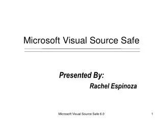 Microsoft Visual Source Safe