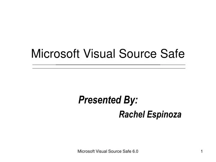 microsoft visual source safe