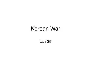 Korean War