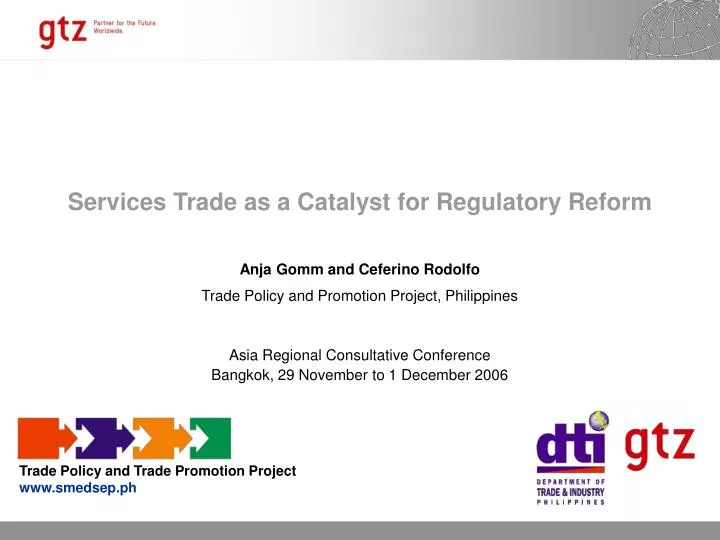 services trade as a catalyst for regulatory reform