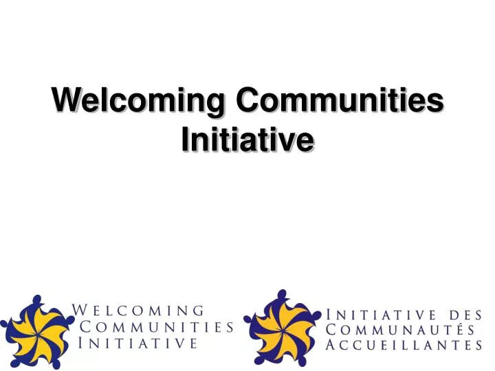 welcoming communities initiative