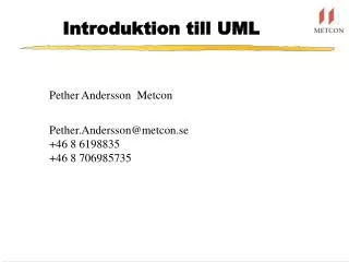 Introduktion till UML