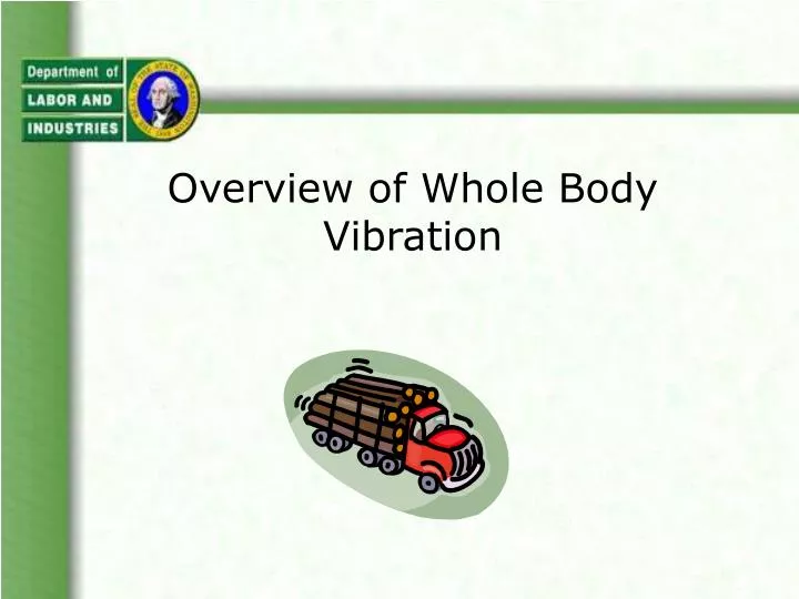 overview of whole body vibration