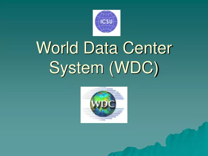 world data center system wdc