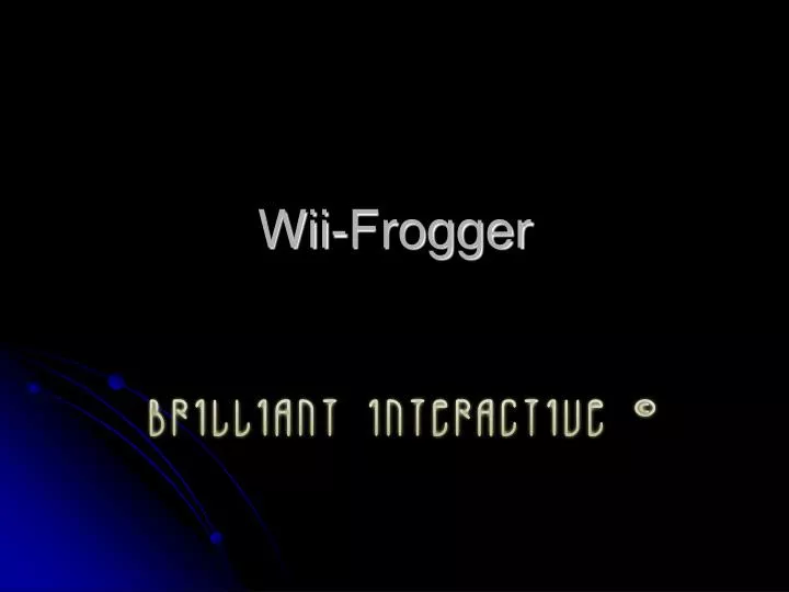 wii frogger