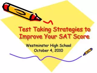 Test Taking Strategies to Improve Your SAT Score