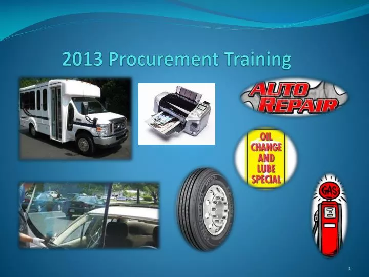 2013 procurement training