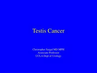 Testis Cancer