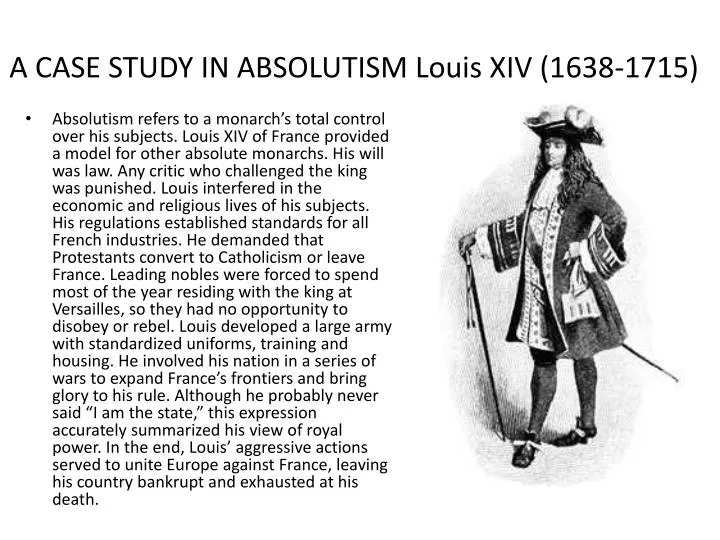 a case study in absolutism louis xiv 1638 1715