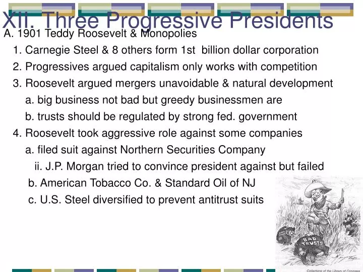 xii three progressive presidents