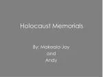 Holocaust Memorials - slide 1