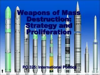Weapons of Mass Destruction: Strategy and Proliferation