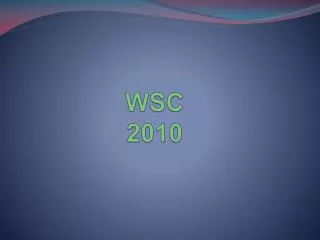 WSC 2010