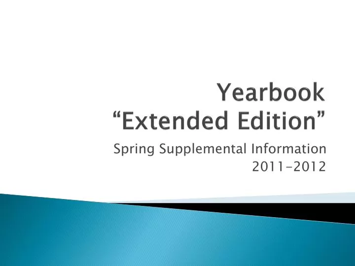 yearbook extended edition