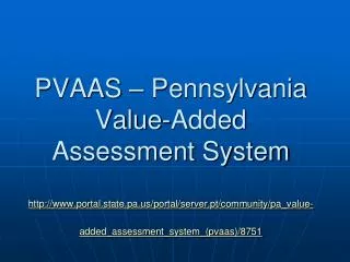 The TWO PVAAS Methodologies