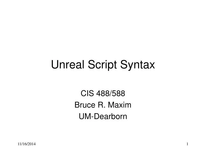 unreal script syntax