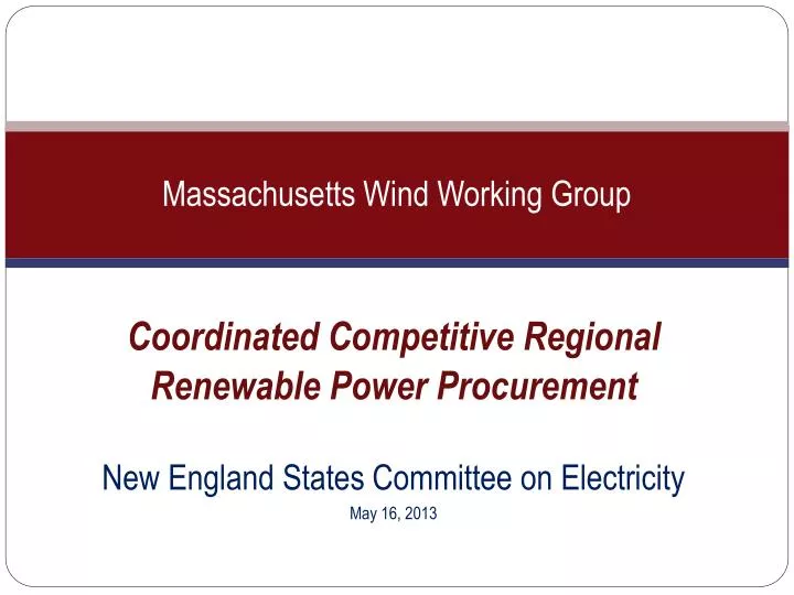 massachusetts wind working group