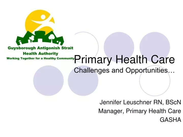primary health care challenges and opportunities