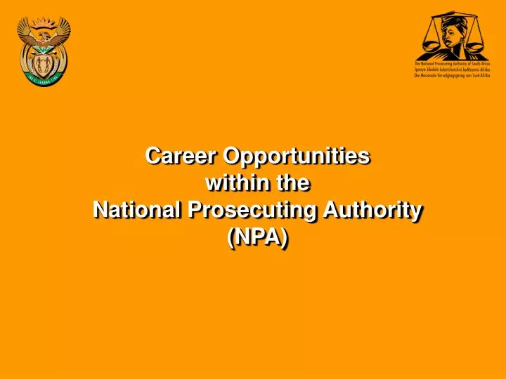 career opportunities within the national prosecuting authority npa