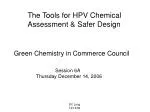Essential Tools for HPV Chemical Assessment & Safer Design: Insights from GC3 Session - slide 1