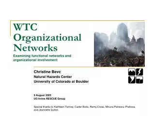 WTC Organizational Networks