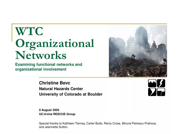 wtc organizational networks