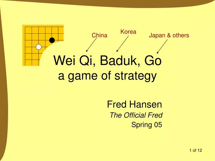 wei qi baduk go a game of strategy