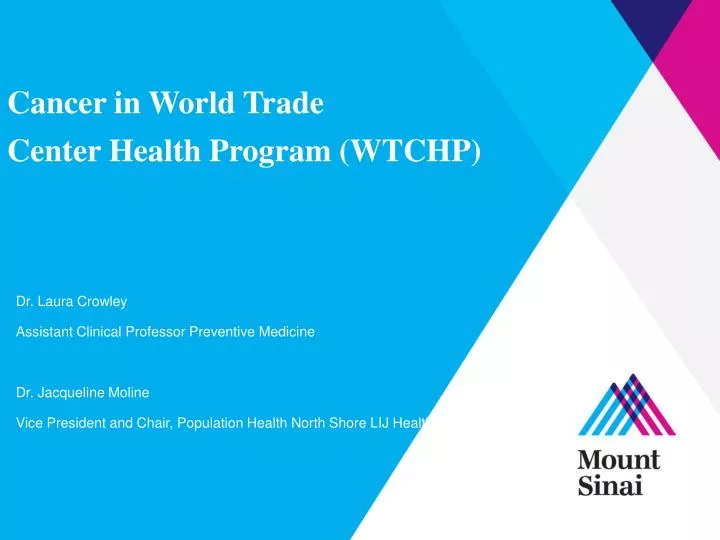 cancer in world trade center health program wtchp