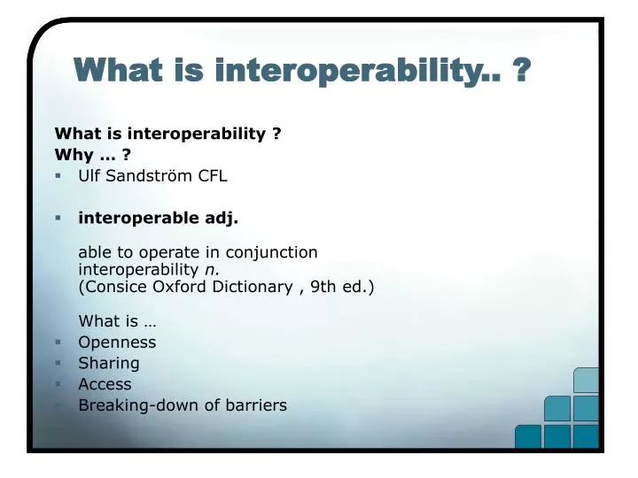 what is interoperability