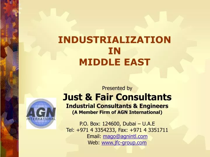 industrialization in middle east