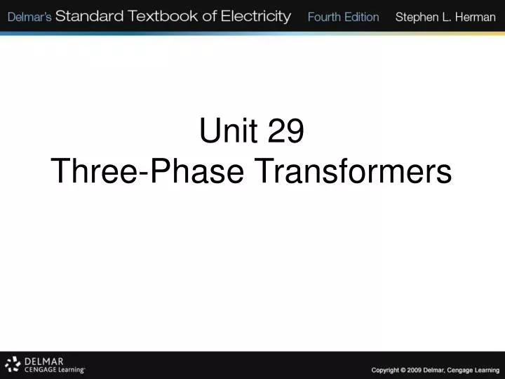 unit 29 three phase transformers