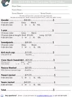 2014 CHS Boys Lacrosse Spirit Order Form - slide 1