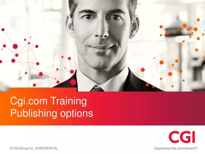 cgi com training publishing options