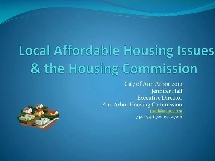 local affordable housing issues the housing commission