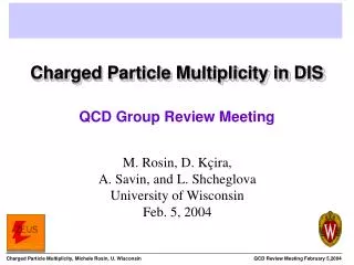 Charged Particle Multiplicity in DIS