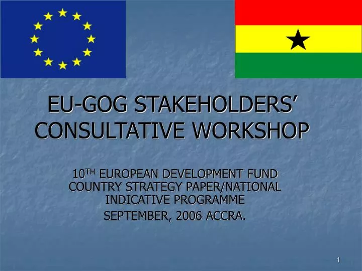 eu gog stakeholders consultative workshop
