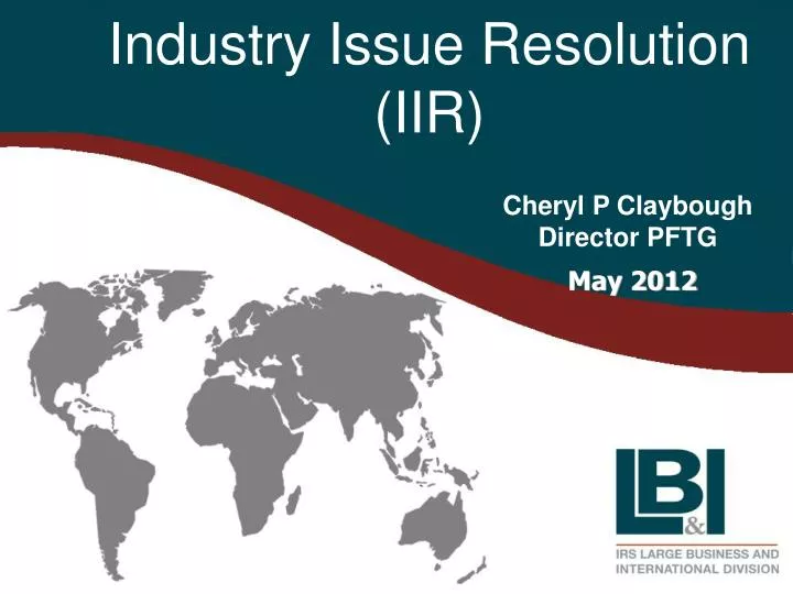 industry issue resolution iir