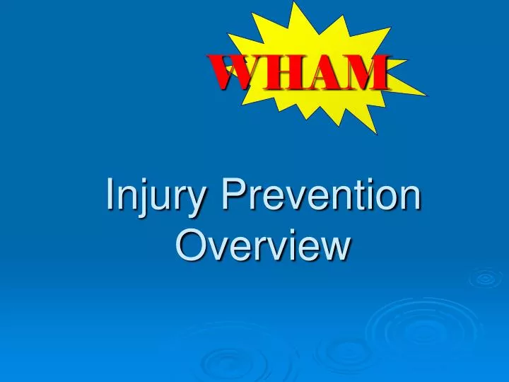 injury prevention overview