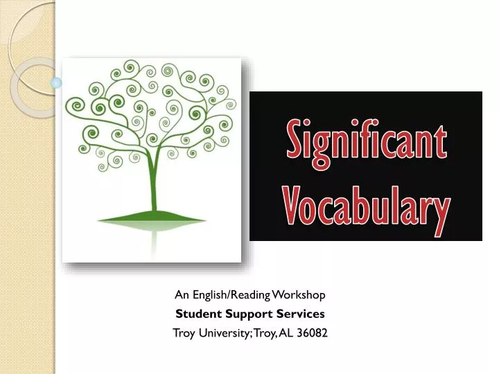 significant vocabulary